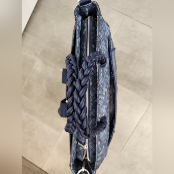 Loungefly Faux Denim Convertible Tote-Backpack NWT - Picture 3 of 11